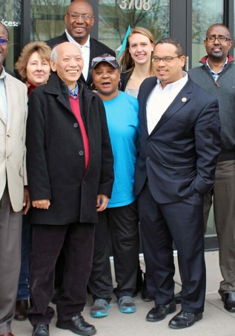 supporting people with disabilities group photo rep keith ellison