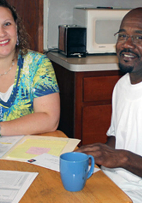 Services for individuals with disabilities two people sitting at a table