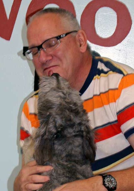 individuals with intellectual and developmental disabilities guy with dog